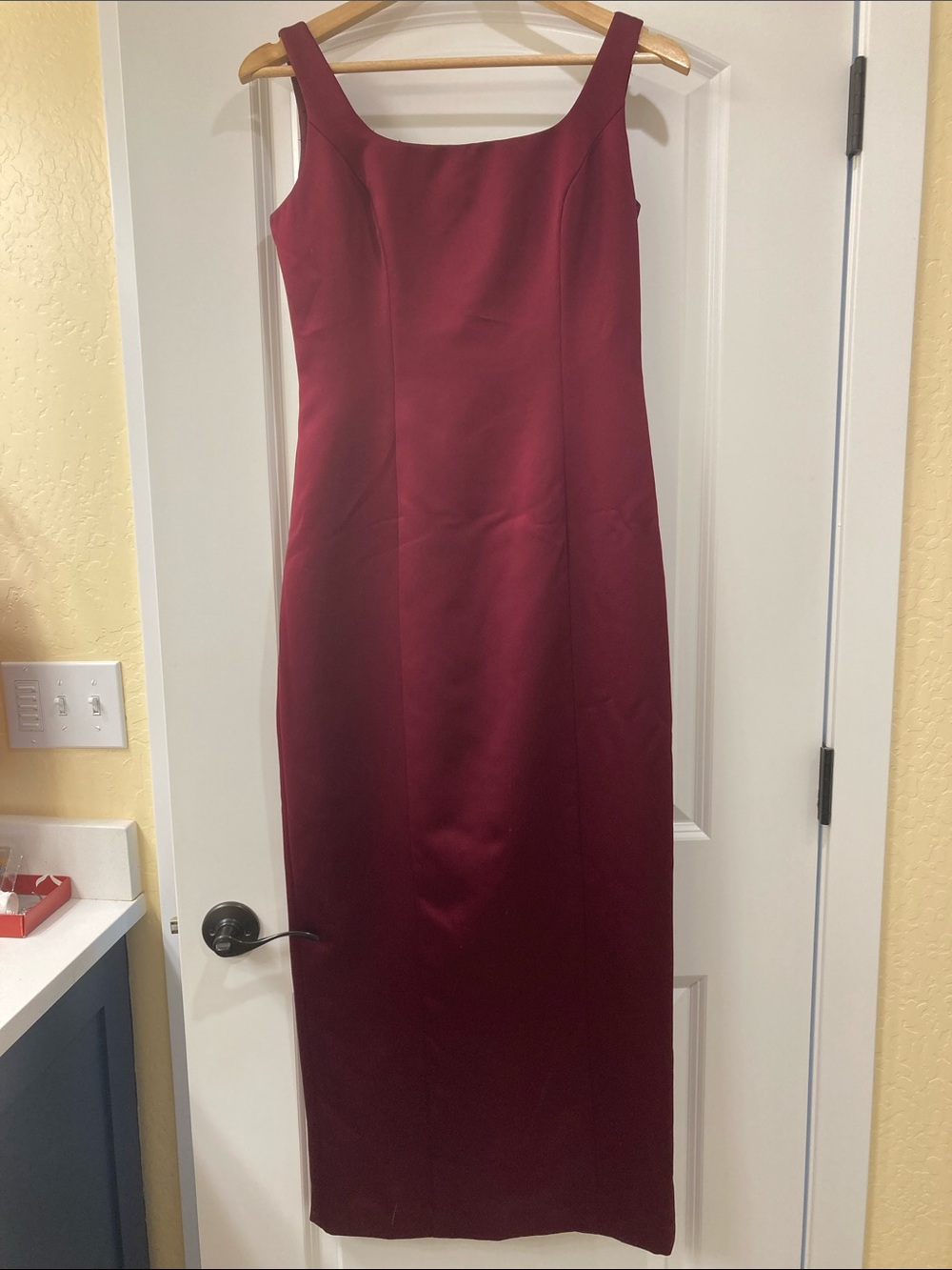 Alex Evenings Sleeveless Burgundy Maxi Dress with Jacket